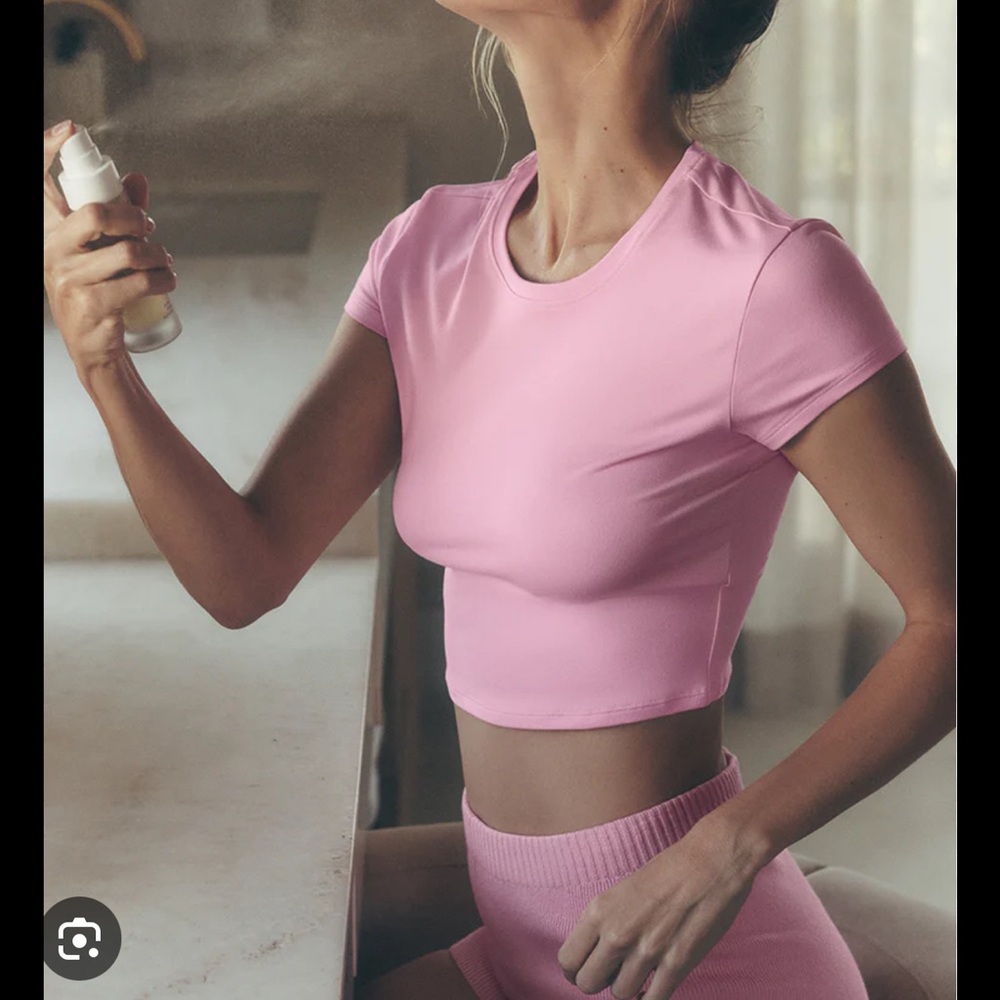 ALO Yoga Pink Crop Top